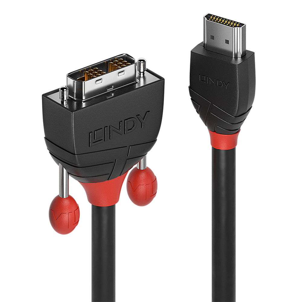 Lindy 5m HDMI to DVI-D Cable, Black Line "LY-36274"
