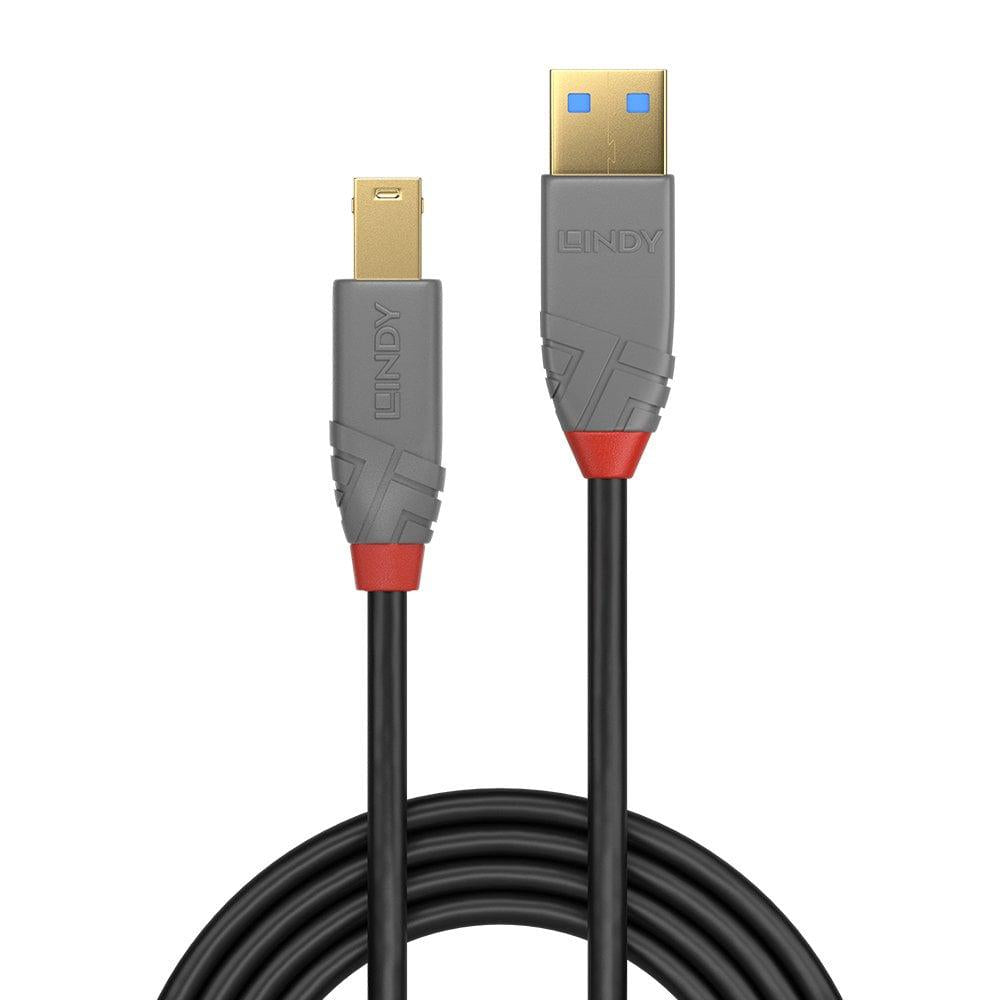 Cablu Lindy 2m USB 3.0 Typ A to B, Anthr, "LY-36742"