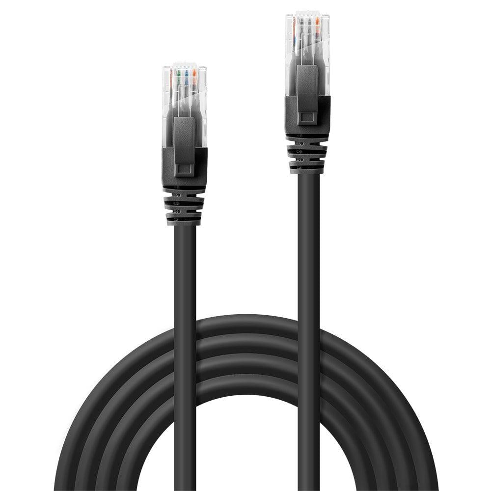 Cablu Lindy 1m Cat.6 U/UTP, Black, "LY-48077"
