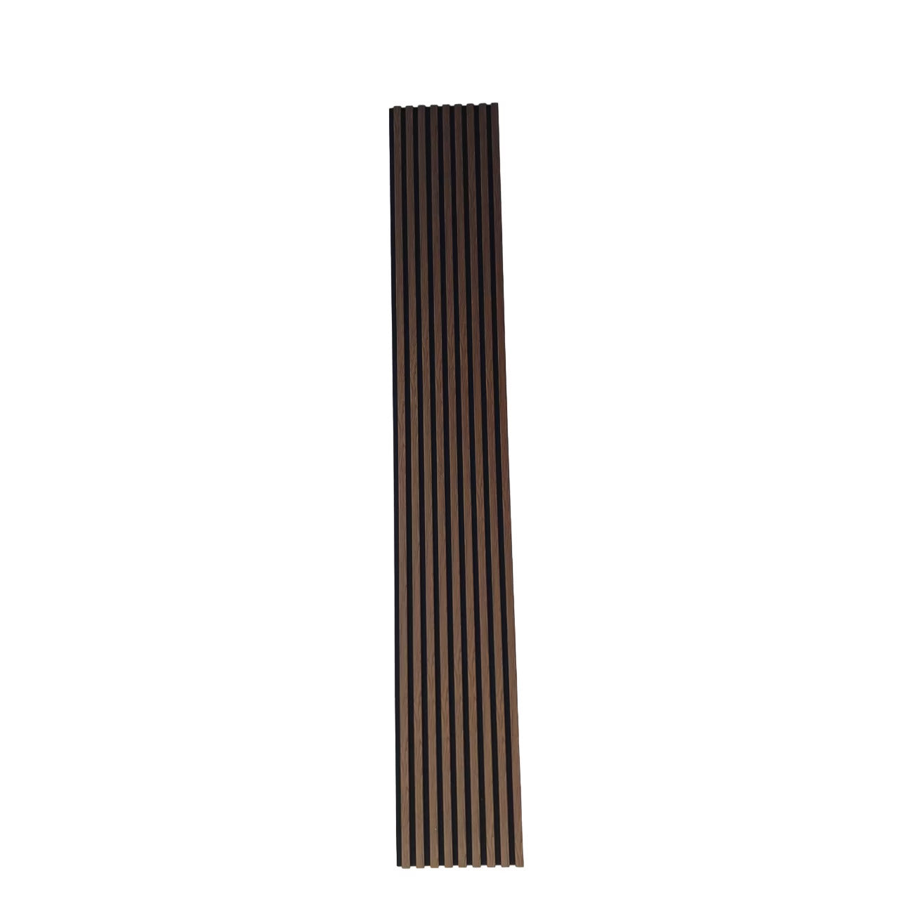 Riflaj MDF decorativ LDA PREMIUM de tip Panou Acustic, Stejar Maro inchis, 260x40 cm