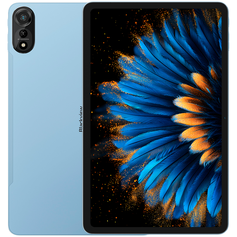Blackview MEGA 2 SET LTE 12-inch FHD+IPS 1200x2000 60Hz 12GB+256GB Unisoc T615 Octa-core 1.6GHz Cam Front 8MP Rear 16MP 9000mAh+Charging 18W Fast,Android 15 Ice Blue "MEGA2_IB12_EU"
