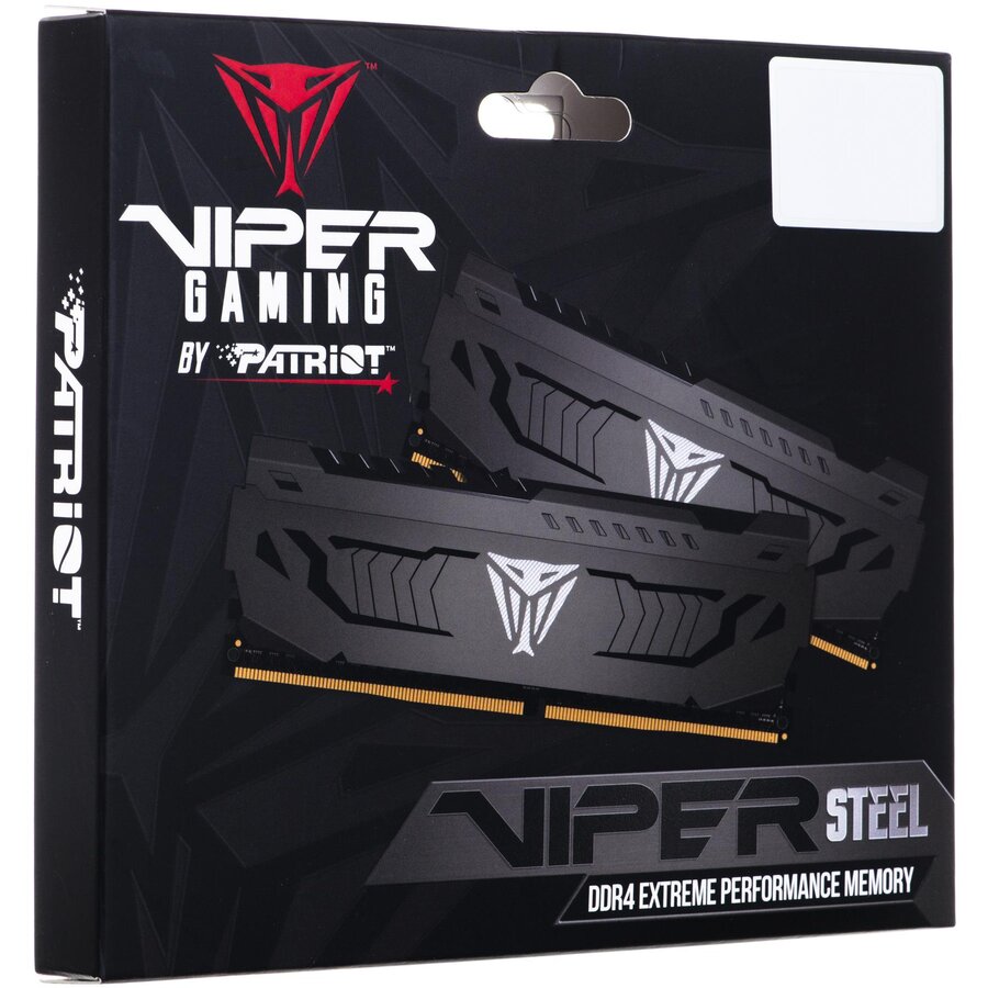 Memorie DDR Patriot Viper Steel, DDR4, 2 x 32 GB, radiator, frecventa 3200 MHz, 2 module, "PVS464G320C6K"