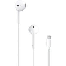 CASTI Apple EarPods, pt. smartphone, cu fir, intraauriculare - butoni, microfon pe fir, conectare prin Lightning, alb, "mwty3zm/a"