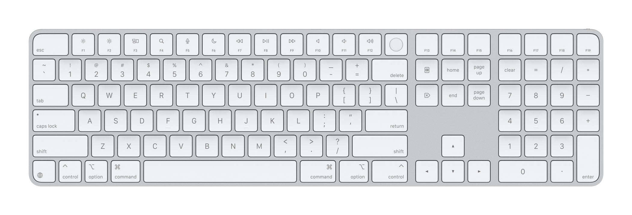 MAGIC KEYBOARD TOUCH ID NUM KEY WH-USA "MXK73LB/A"
