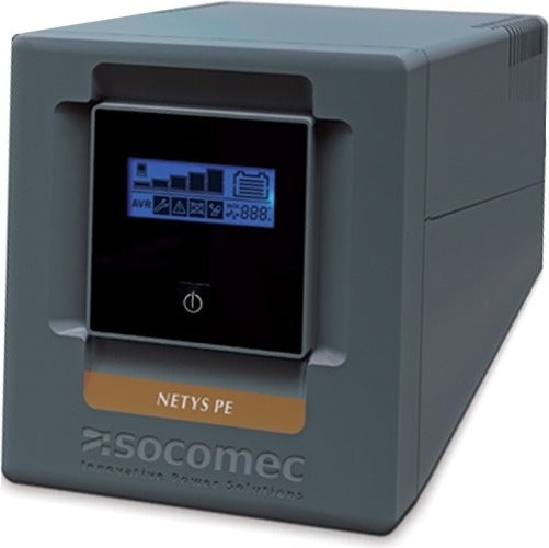UPS SOCOMEC Line Int. cu management, tower, 1000VA/ 600W,AVR,4xsocket IEC,LCD,2x 24V/7Ah,Backup 45 min,incarcare 8h,conector USB,combo RJ45,"Netys PE-LCD 1000VA" "NPE-1000-LCD"