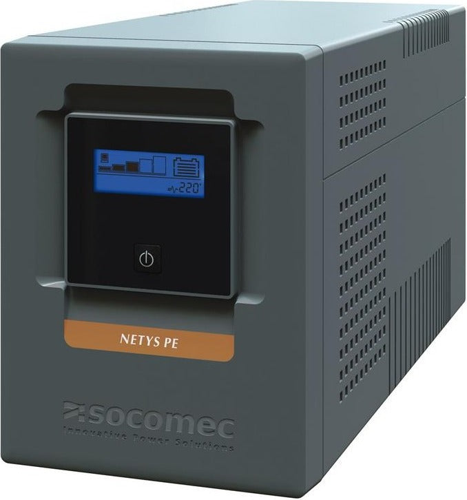 UPS SOCOMEC Line Int. cu management, tower, 1500VA/ 900W,AVR,6xIEC,LCD,2x 24V/9Ah,Backup 55 min,incarcare 8h,conector USB,combo RJ45,fan,"Netys PE-LCD 1500VA" "NPE-1500-LCD"
