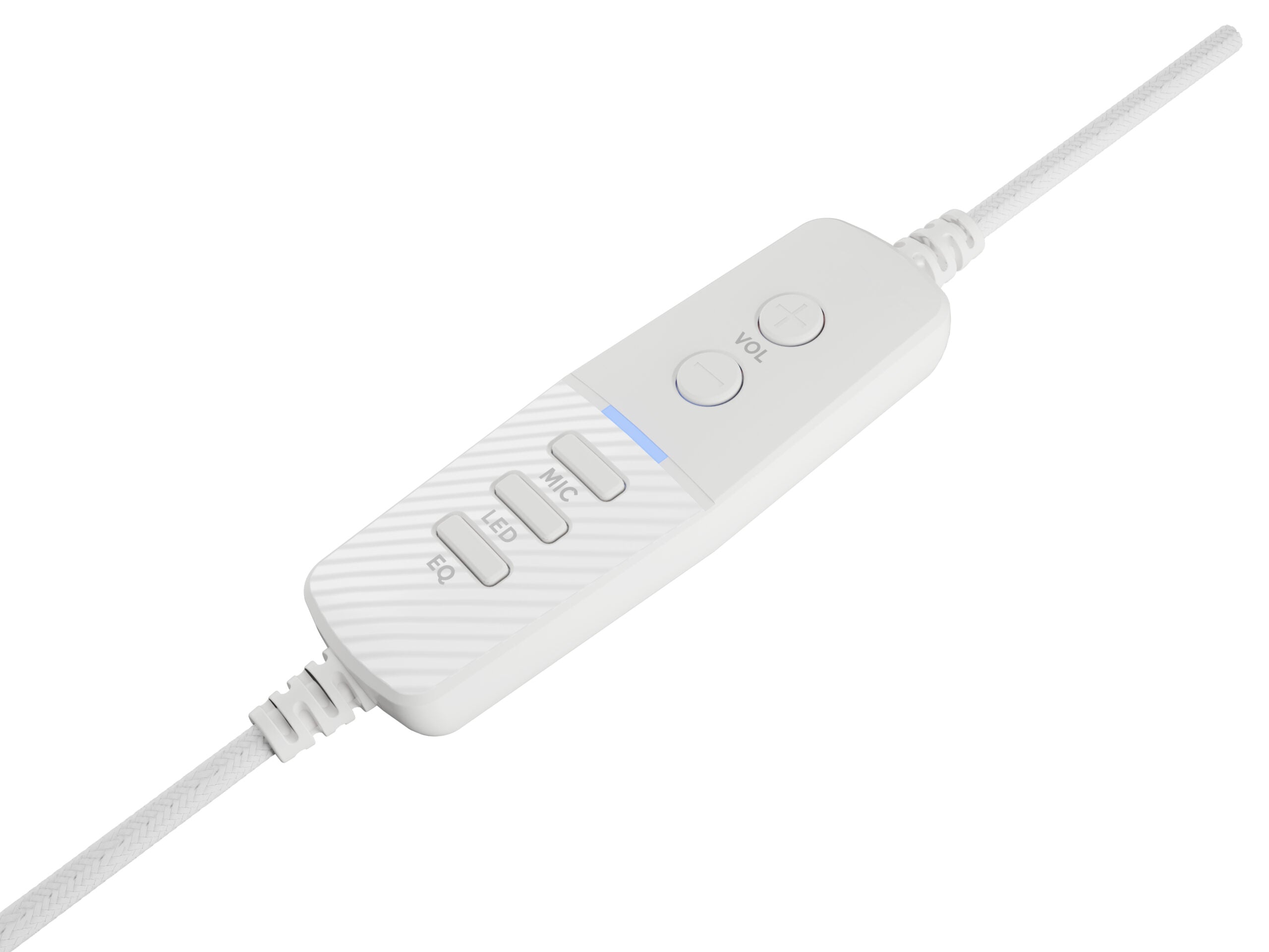Casti cu fir Genesis Neon 764 alb "NSG-2170"