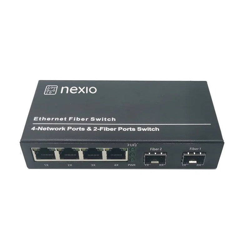 Mediaconvertor 10/100/1000M 4 port RJ45, 2 SLOT SFP - NEXIO "NX-1000N-24-SFP"