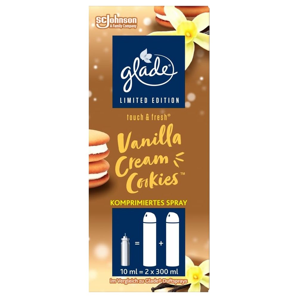 Odorizant, Glade Microspray, Camera Rezerva 10 ml Vanilla Cream Cookies