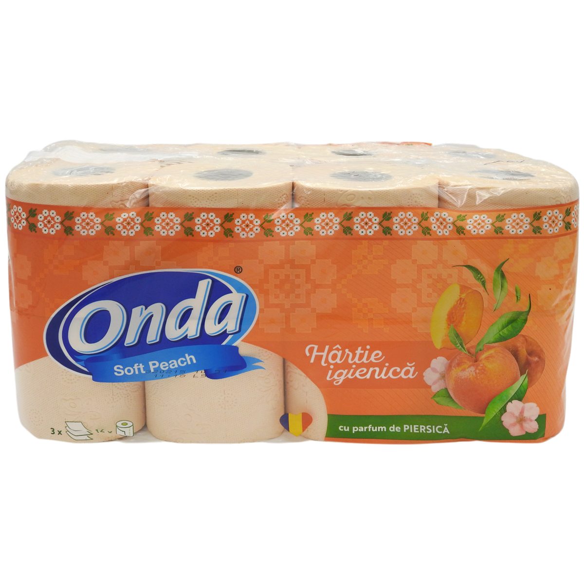 Onda Hartie Igienica 16 buc 3STR Piersica