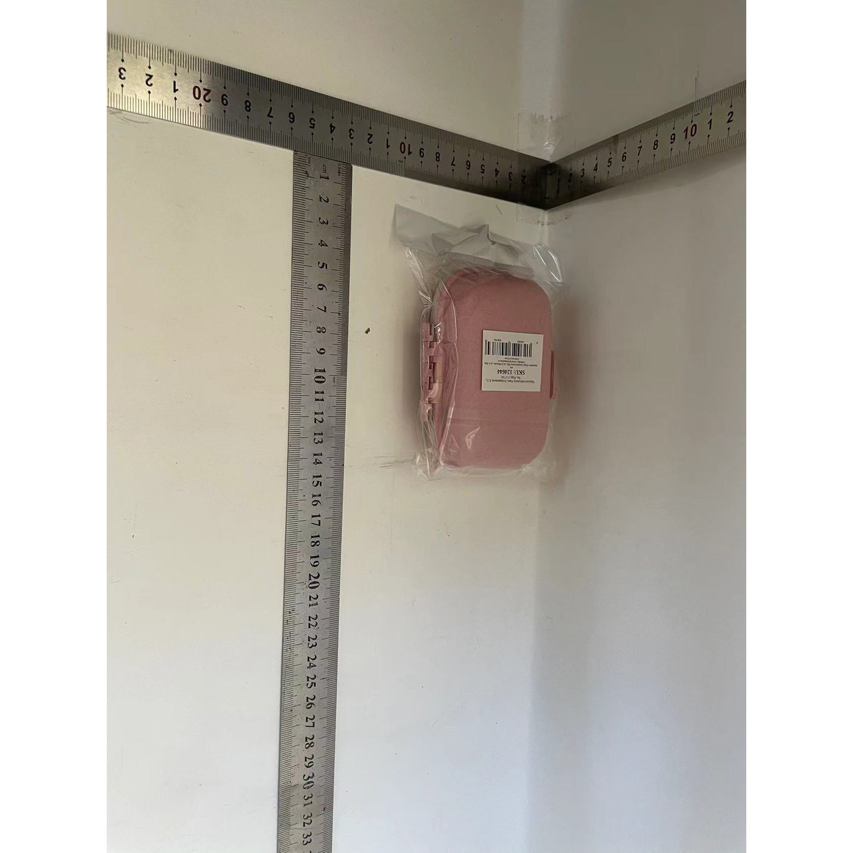 Organizator medicamente, Plastic, 8 compartimente, 0.1 L, Roz, 11 x 7 cm