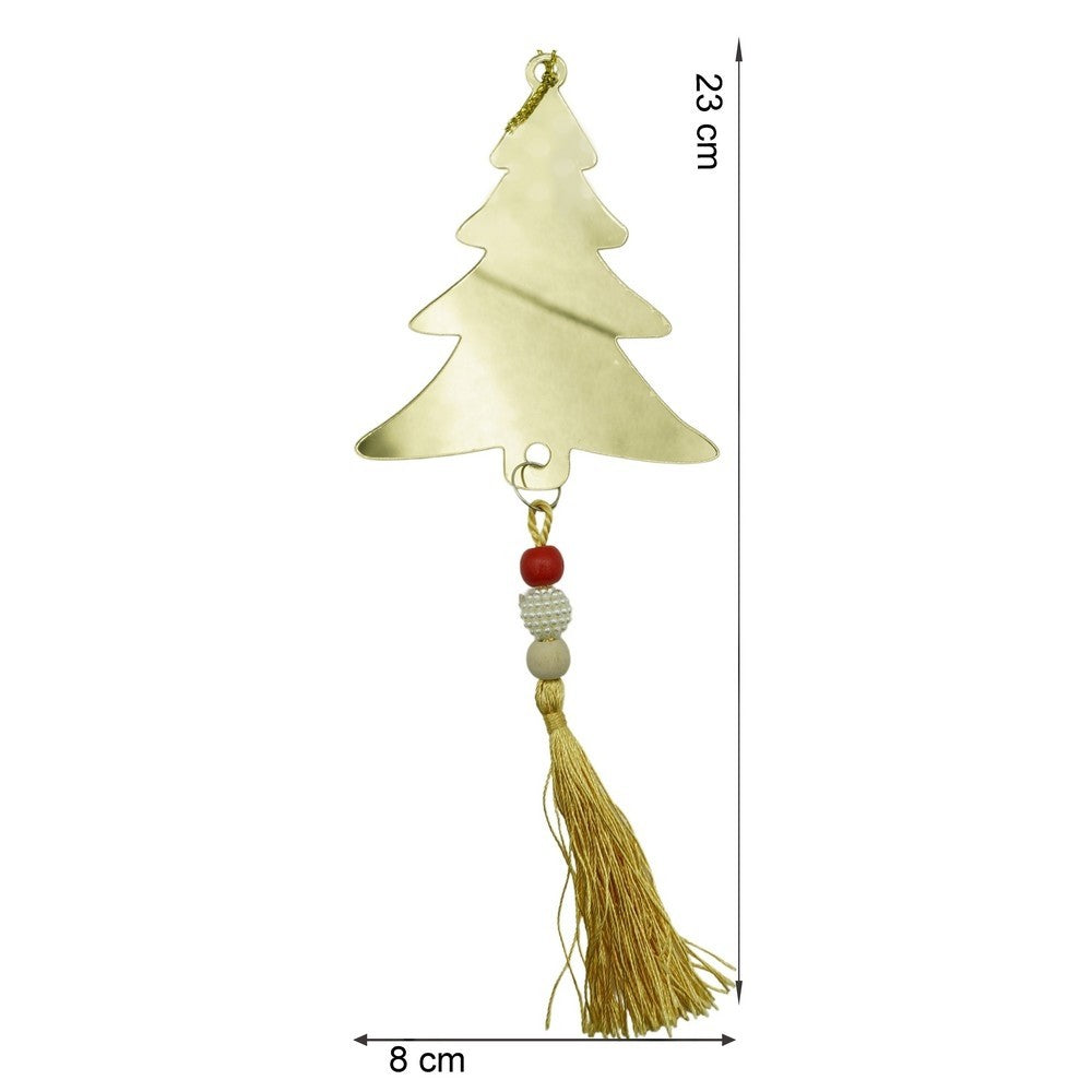 Ornament brad, Brad, Auriu, Lucios, 8*23CM, Acril, Interior/ Exterior