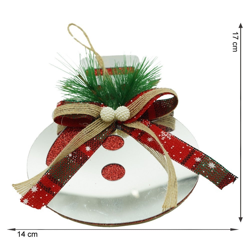 Ornament brad, Om de zapada, Argintiu, Lucios, 14*17CM, Acril, Interior/ Exterior