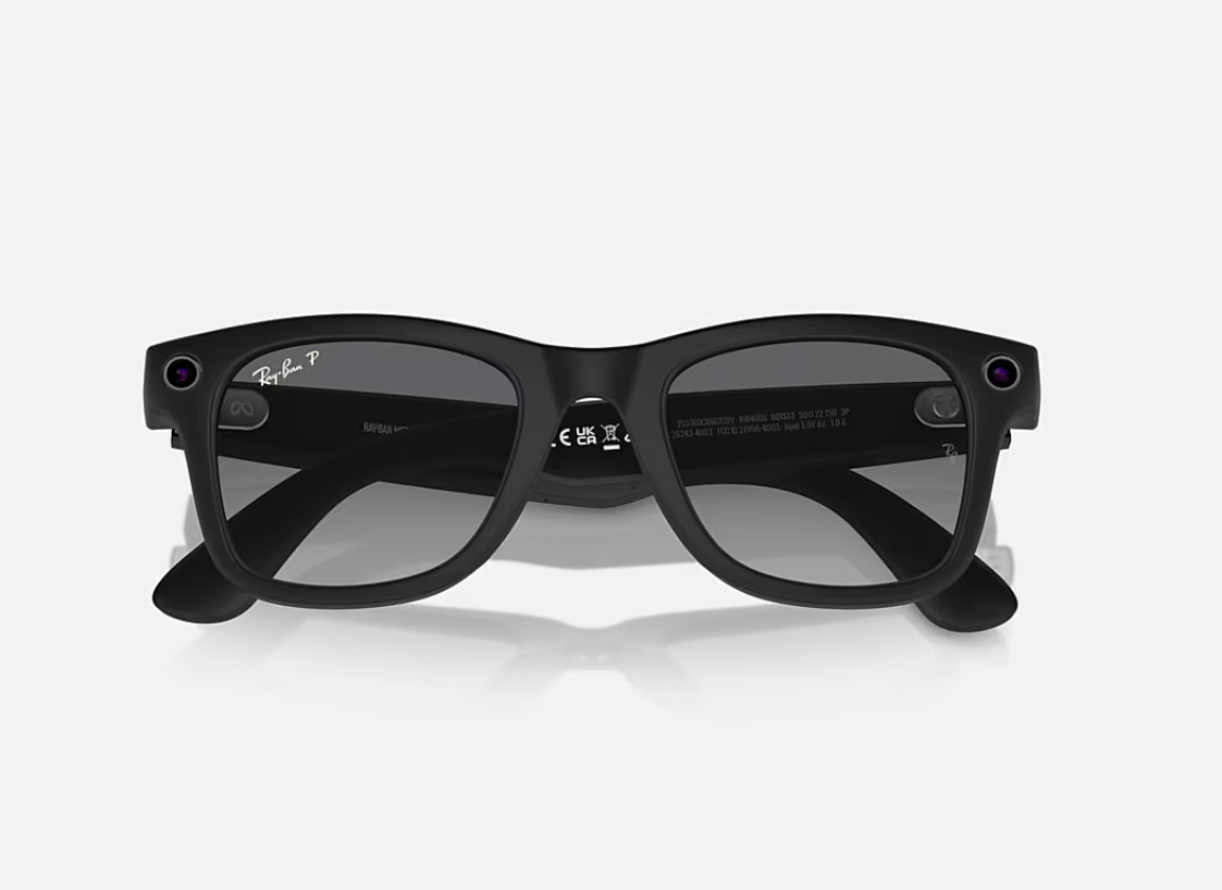 RayBan Meta Wayfare S MB/Polar Grad Gr (Ray-Ban Meta Wayfarer AI Glasses Matte Black/Polar Gradient Graphite)
