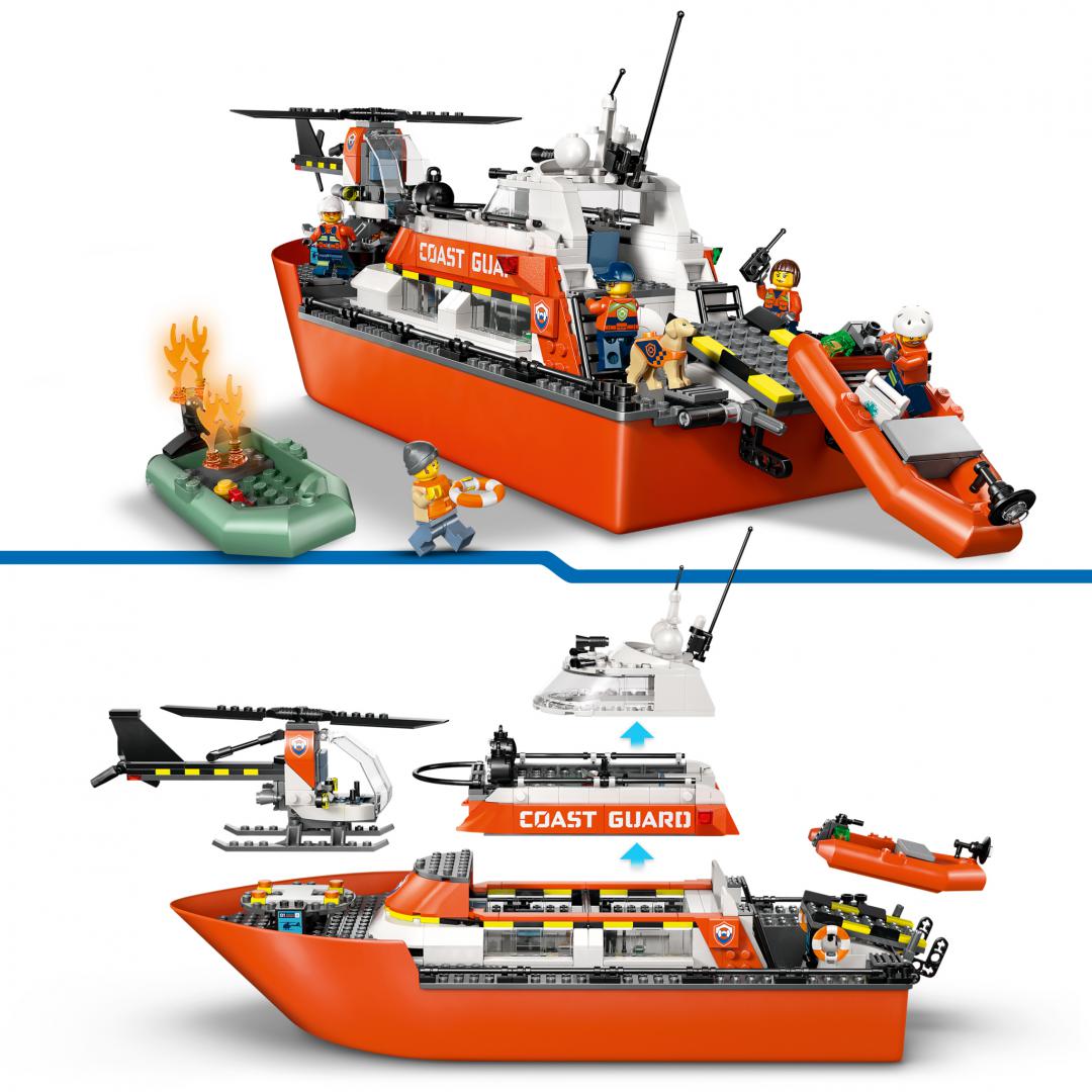 Barca Salv.si Elic.paza Coasta LEGO60504 (barca de Salvare si Elicopter Ale.pazei de Coasta LEGO60504)