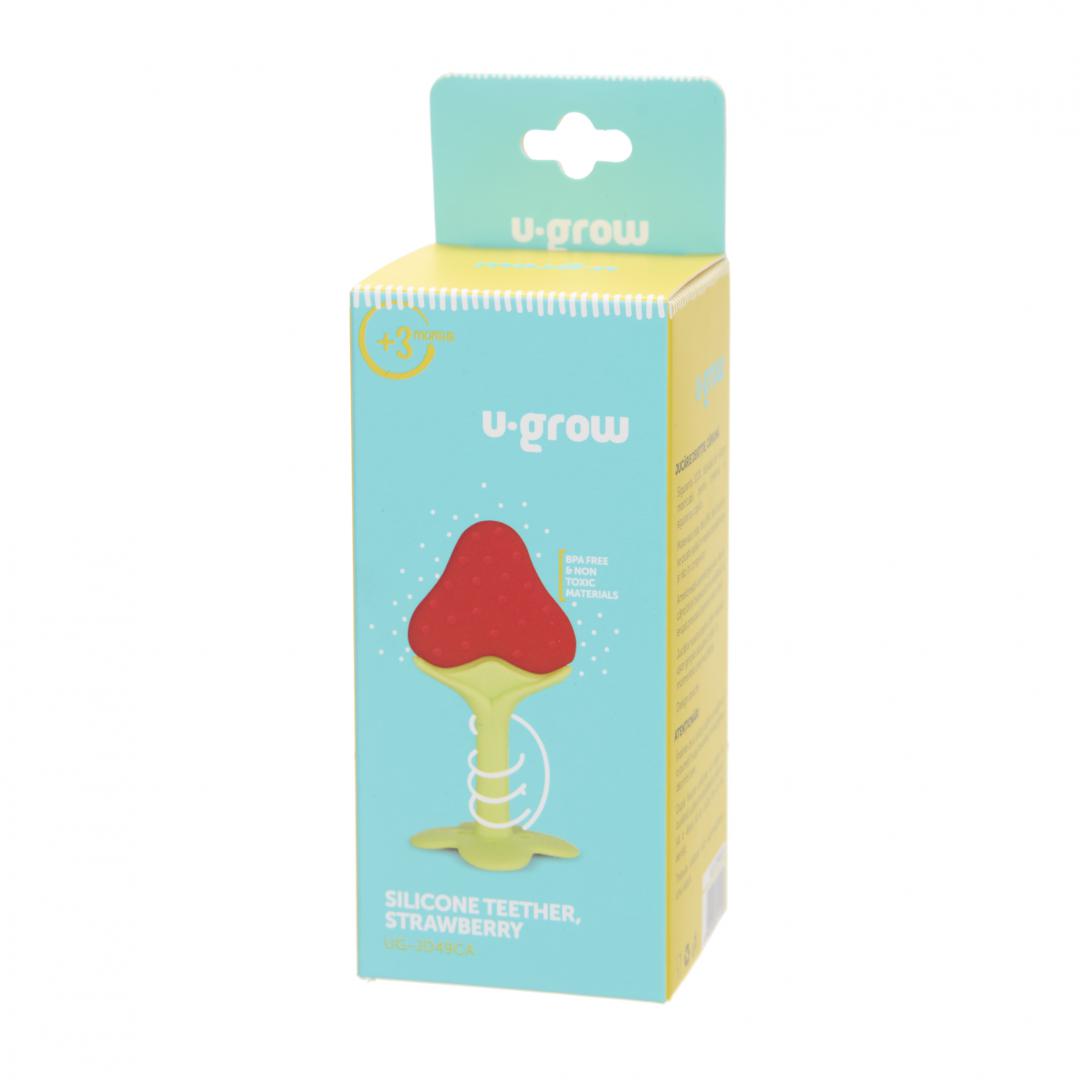 Jucarie dentitie, capsuna, U-Grow