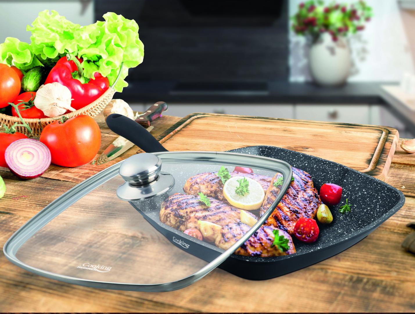 Heinner TIGAIE GRILL AL+CAPAC 28X4.5CM,DARK LINE