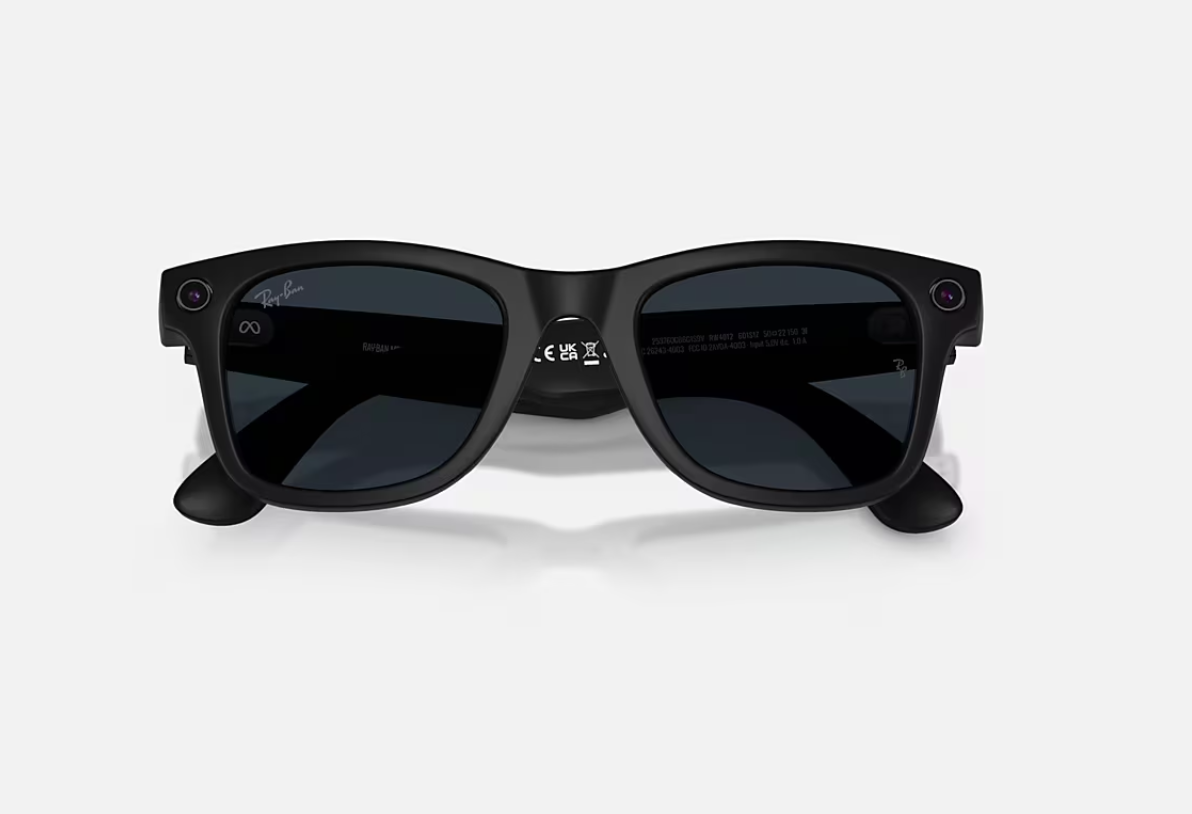 RayBan Meta Wayfarer L MB Grey Tr Gen 2 (ORW4012 Meta Wayfarer High Bridge Fit - Matte Black - Grey Transitions® Gen 2)