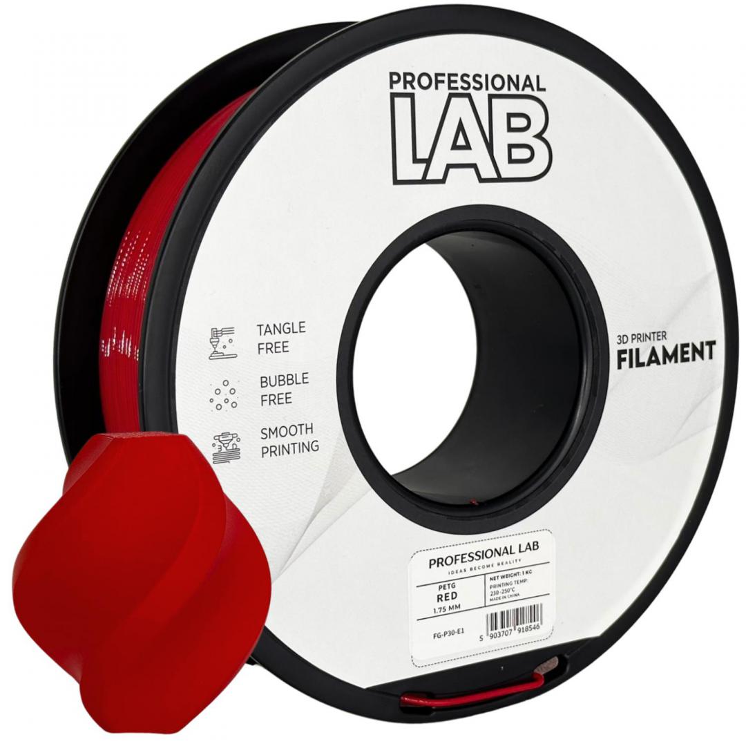 Prof. Lab 3D Filament 1KG Petg Red (Filament 3D Proffesional Lab)