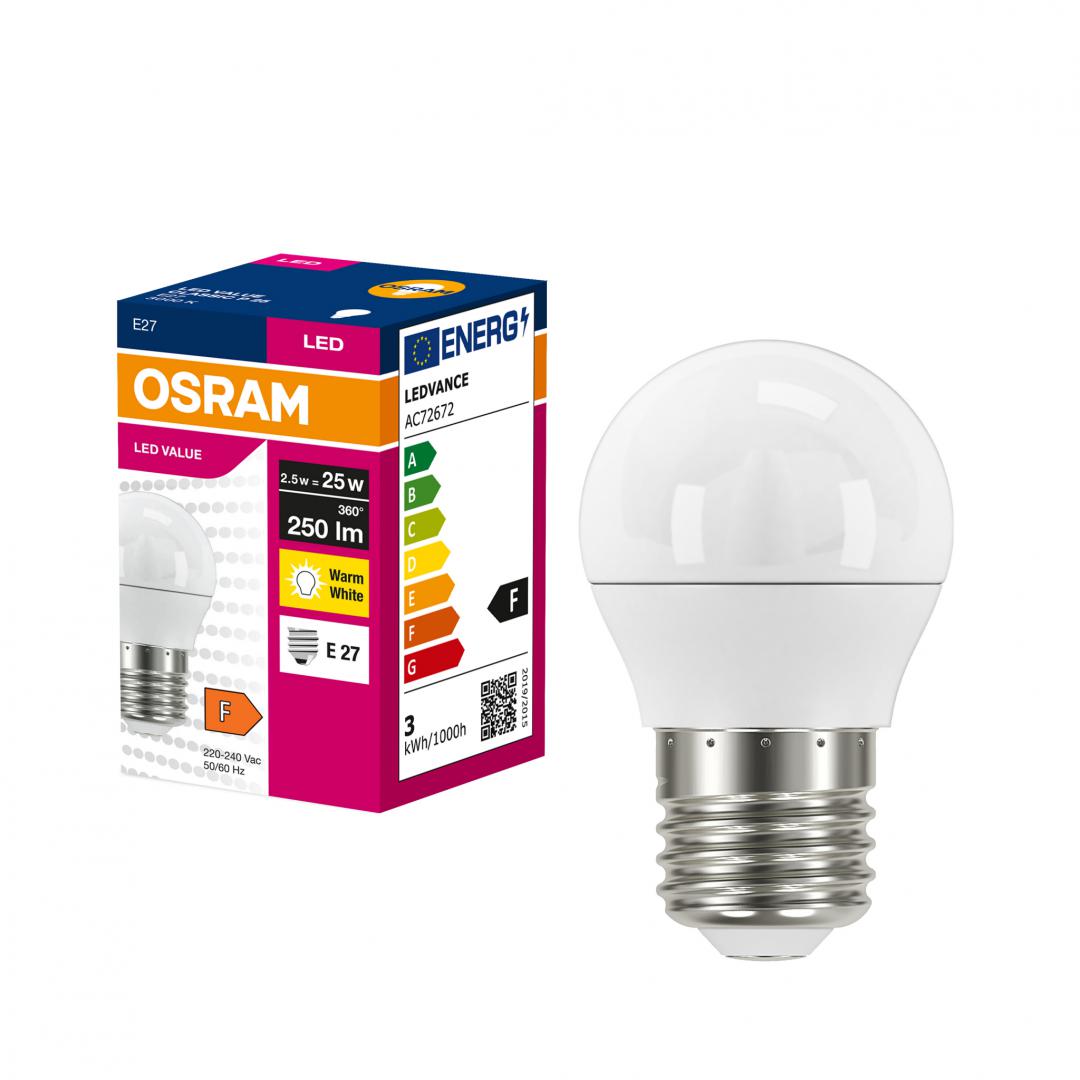 VALUECLP25 2,5W/830 230VFR E27 FS1 Osram (Bec LED Osram Value Classic P25)