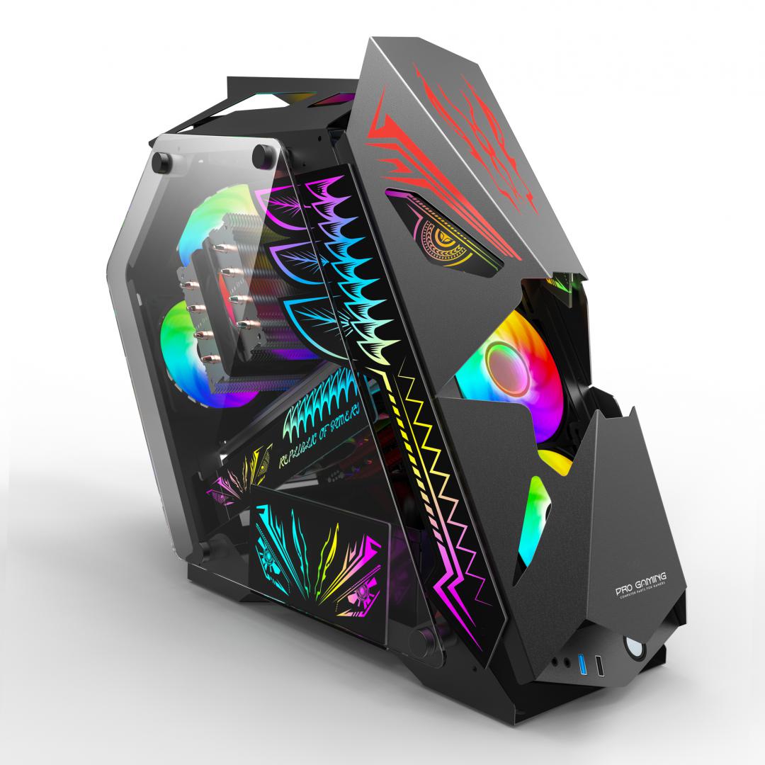 Carcasa Pro Gaming Hercule Black (Carcasa Pro Gaming Hercule Black)