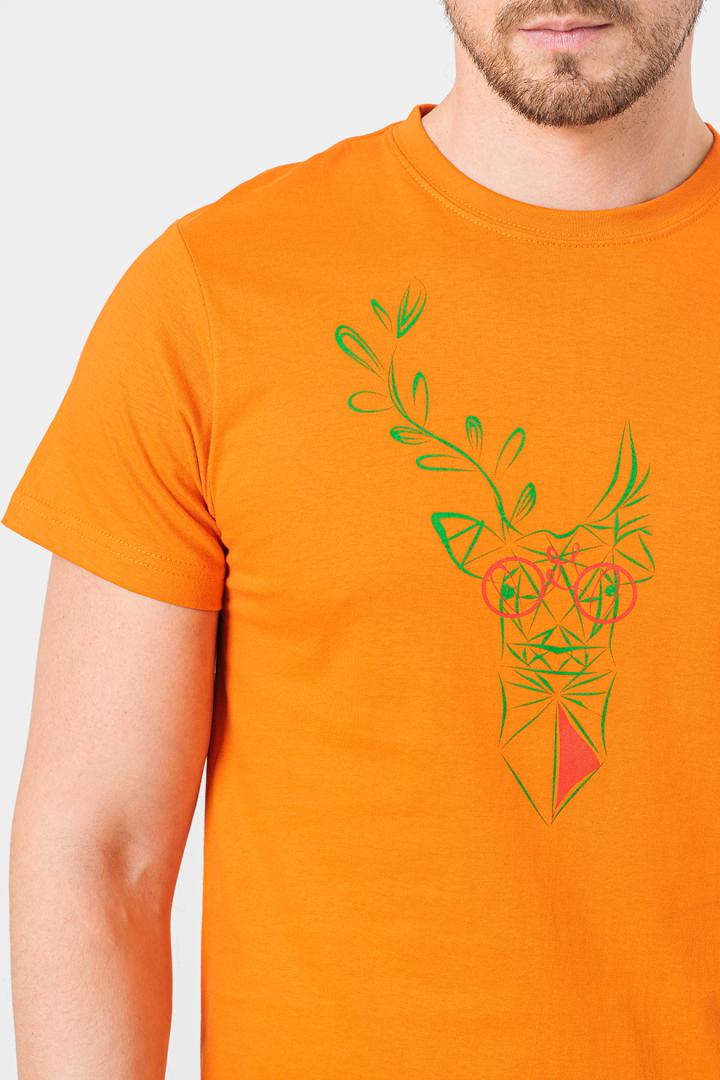 Pegas TRICOU CERB FAMILIE BARBATI ORANGE-M