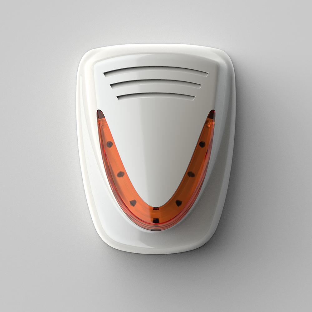 Sirena Alarma Culoare Alb 108 dB (Sirena alarma de exterior Venitem Murano L Pw Pearly white)