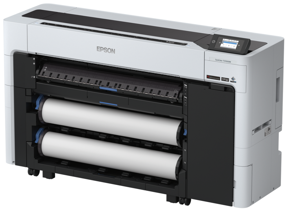 EPSON SC-T5700DM A0 LARGE FORMAT TECHNICAL PRINTER, Tehnologie: Ultrachrome® XD3, 6 culori, Rezolutie printare: 1200 x 2400 DPI, Formate hartie:A0, A1, A2 (42.0x59.4cm), A3 (29.7x42.0 cm), A4 (21.0x29.7 cm), 17" (43.2 cm) Roll, 24" (61.0 cm) Roll, 36" (91