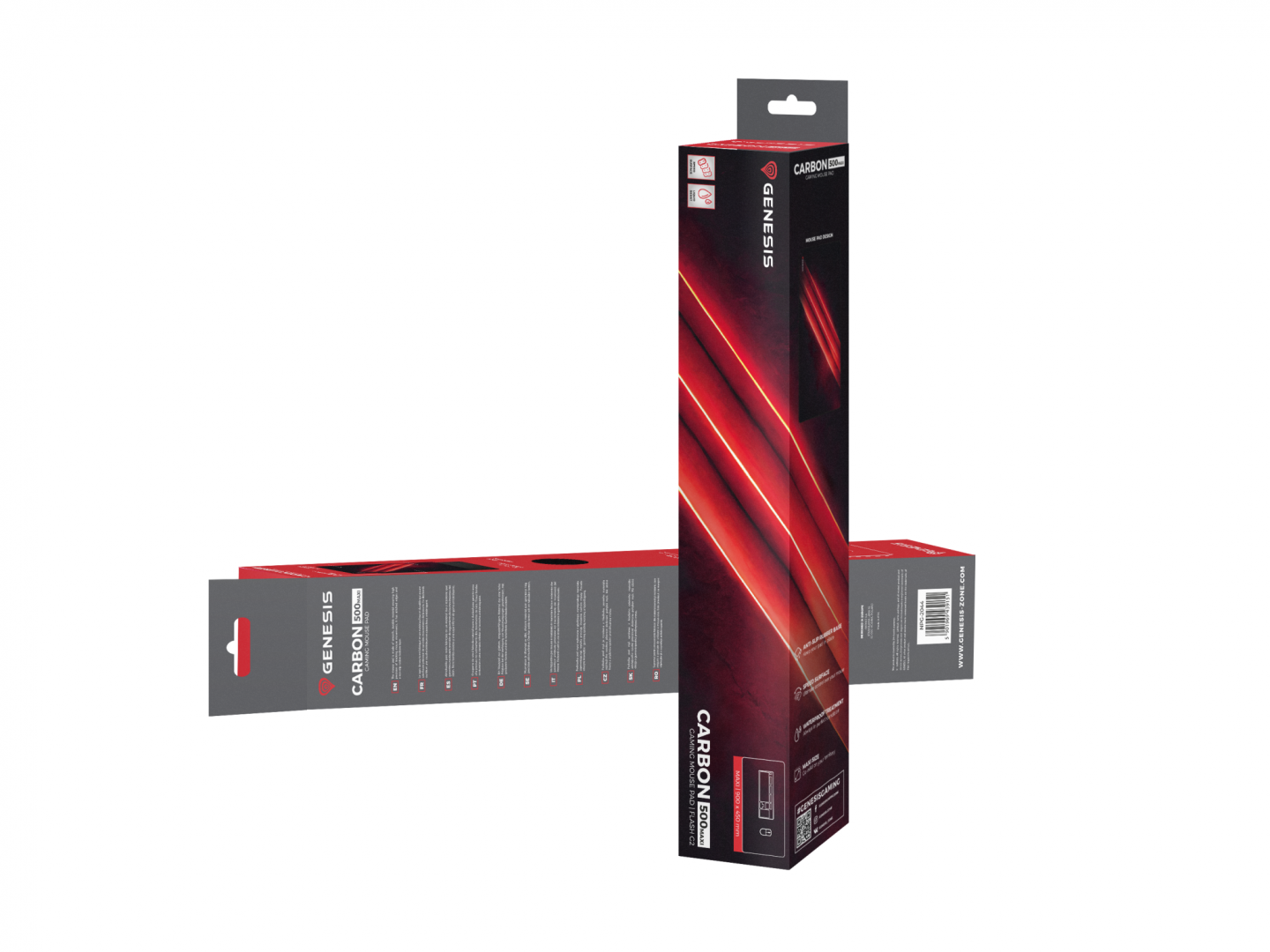 Mousepad Genesis Carbon 500 Maxi Flash