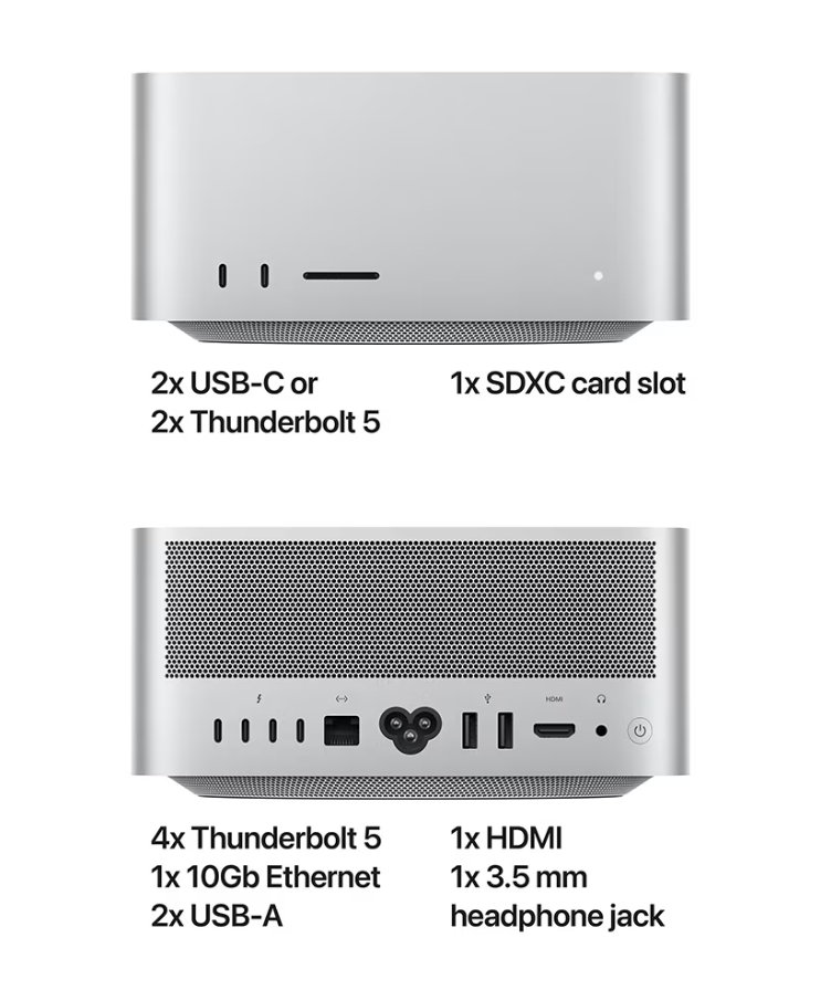 Mac Stud M4M CPU-16/GPU-40/64GB/2TB RO (Apple Mac Studio M4 Max (CPU 16-core)