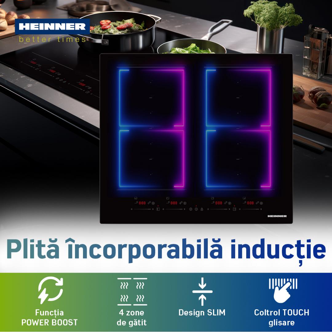 Plita Inductie Heinner HBHI-M4ZB2FXSMTC (plita Incorporabila Heinner HBHI-M4ZB2FXSMTC)