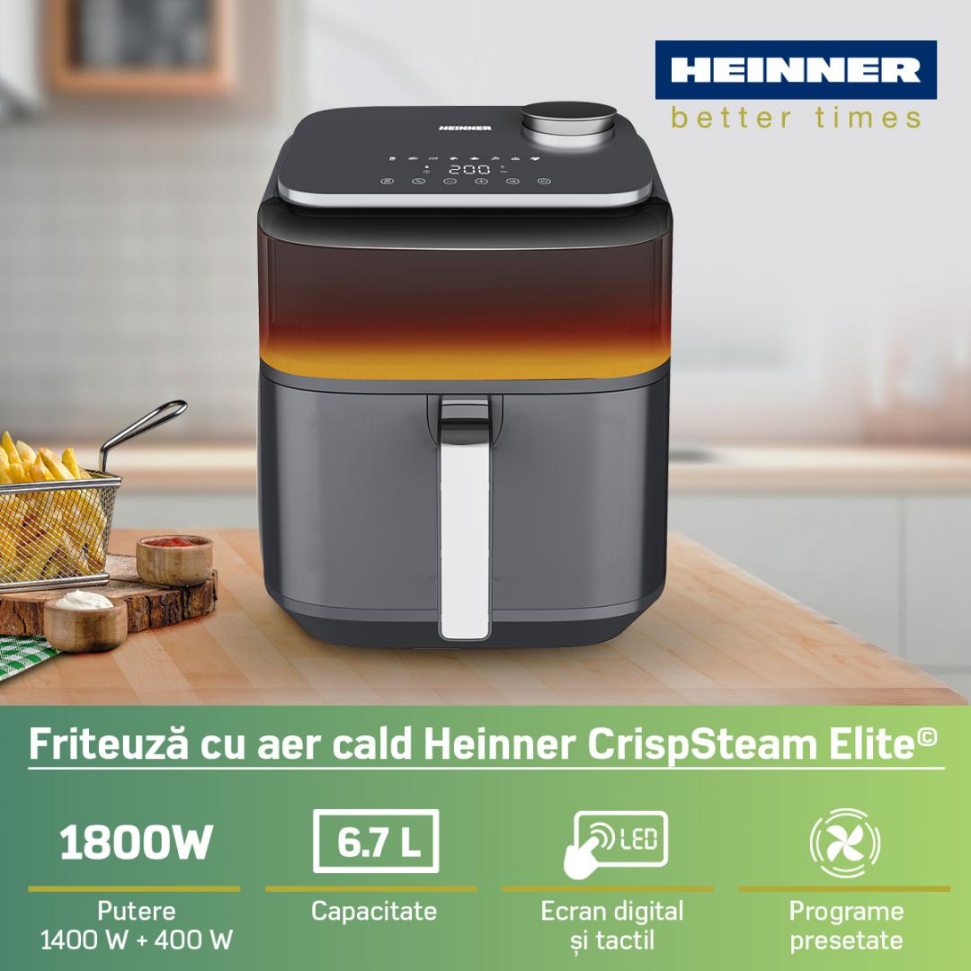 Friteuza Aer Cald Heinner HAF-H7DLST1800 (friteuza cu Aer Cald Heinner Crispsteam Elite HAF-H7DLST1800)