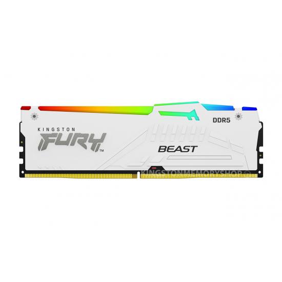 Ks DDR5 16GB 6400 KF564C32BWEA-16 (Memorie RAM Kingston Fury Beast White RGB)