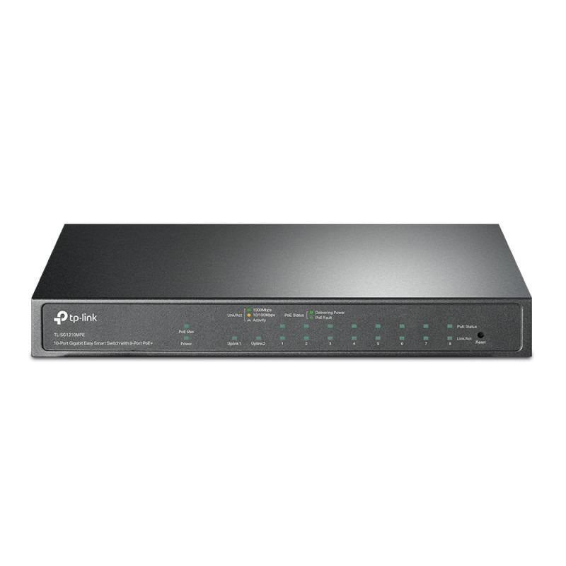 TP-Link TPL SW 10P-GB 8 POE MANAGED SWITCH