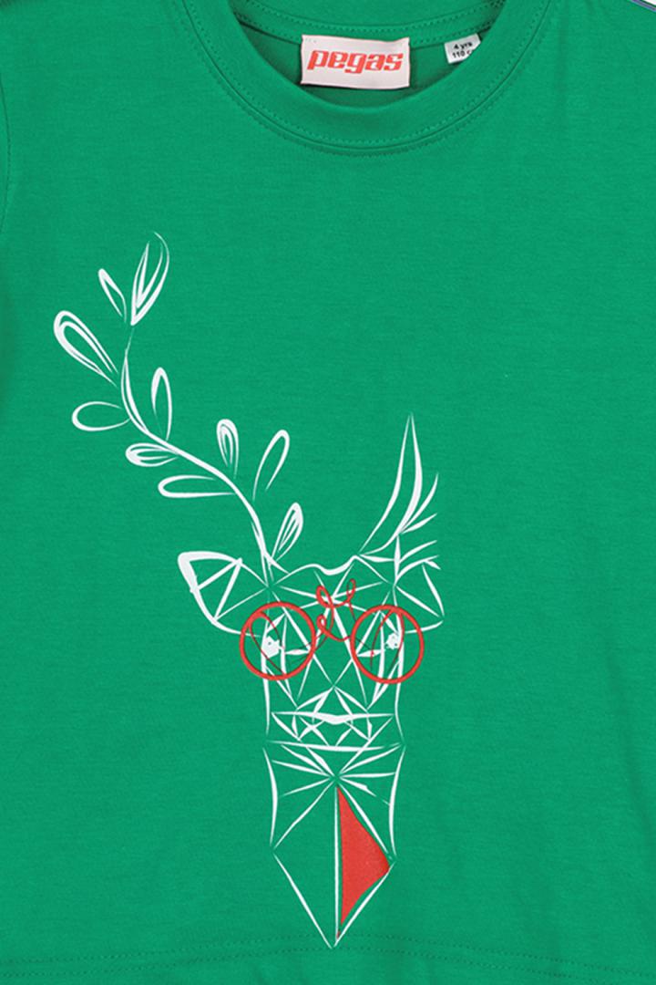 Pegas TRICOU CERB FAMILIE COPII K GREEN-6
