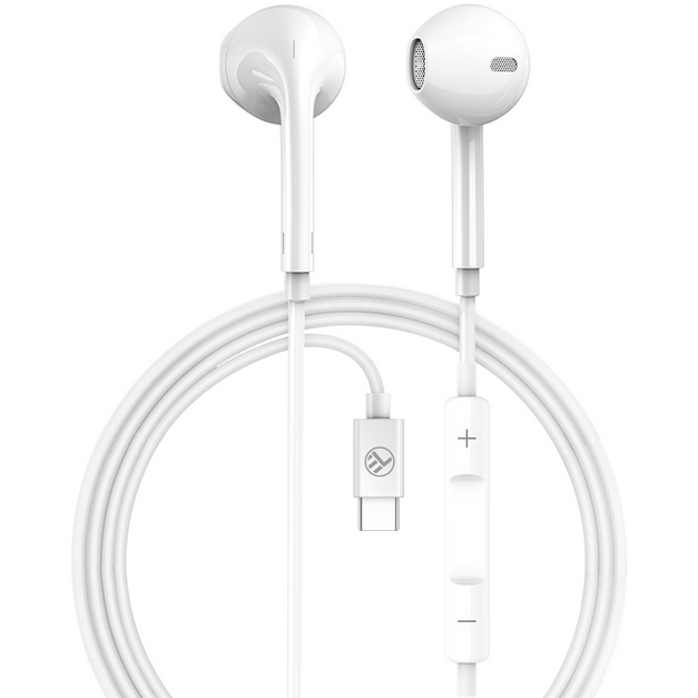 Casti cu fir Tellur Basic U In-Ear alb