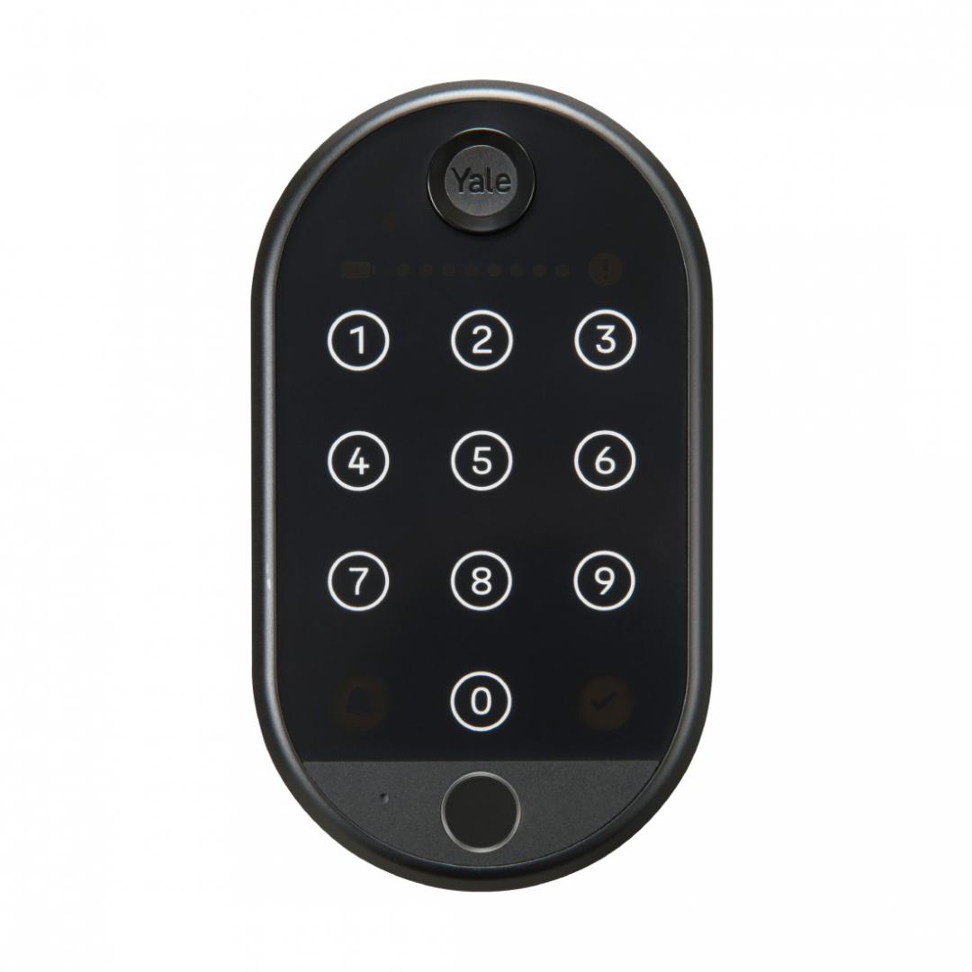 Tastatura Yale Linus Negru cu Amprenta (Sursa de alimentare: 4x baterii Aaa de 1)