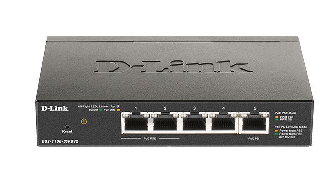 Dlink Sw 5P-GB Poe Smart Desk V2 (Switch D-Link DGS-1100-05PDV2)