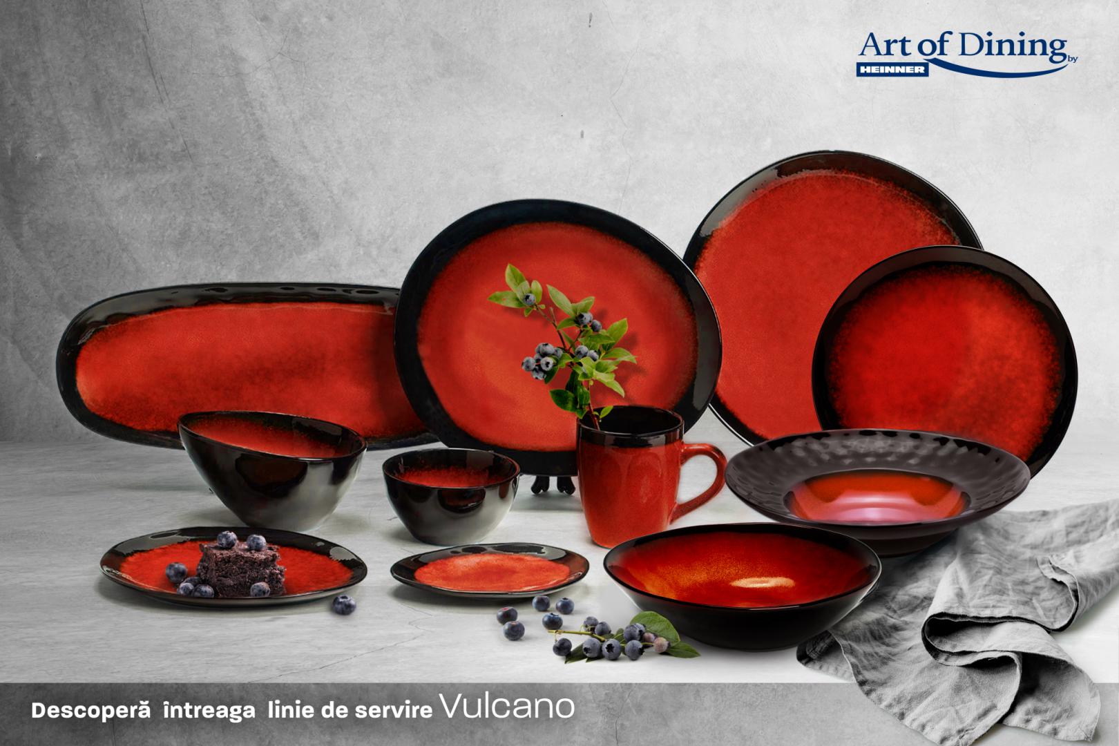 Set 4XFARF. Ovala Ceram. 21CM,VULCANO (set 4X Farfurie Ovala Ceramica 21 CM)