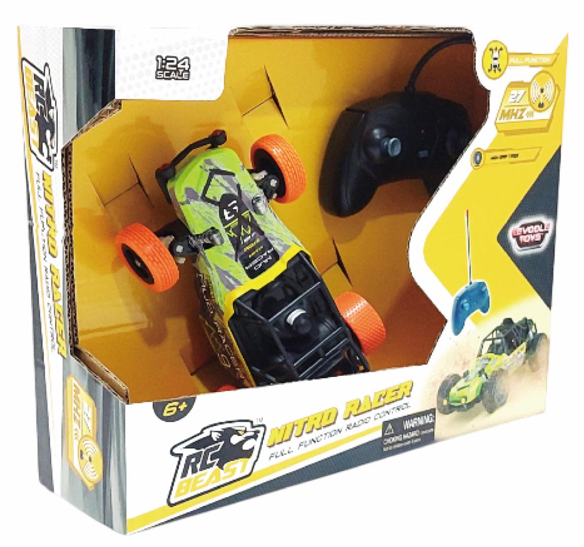Masinuta Tele.nitro 1/24,19CM,DIV.CUL. (masinuta cu Telecomanda Nitro Racer)