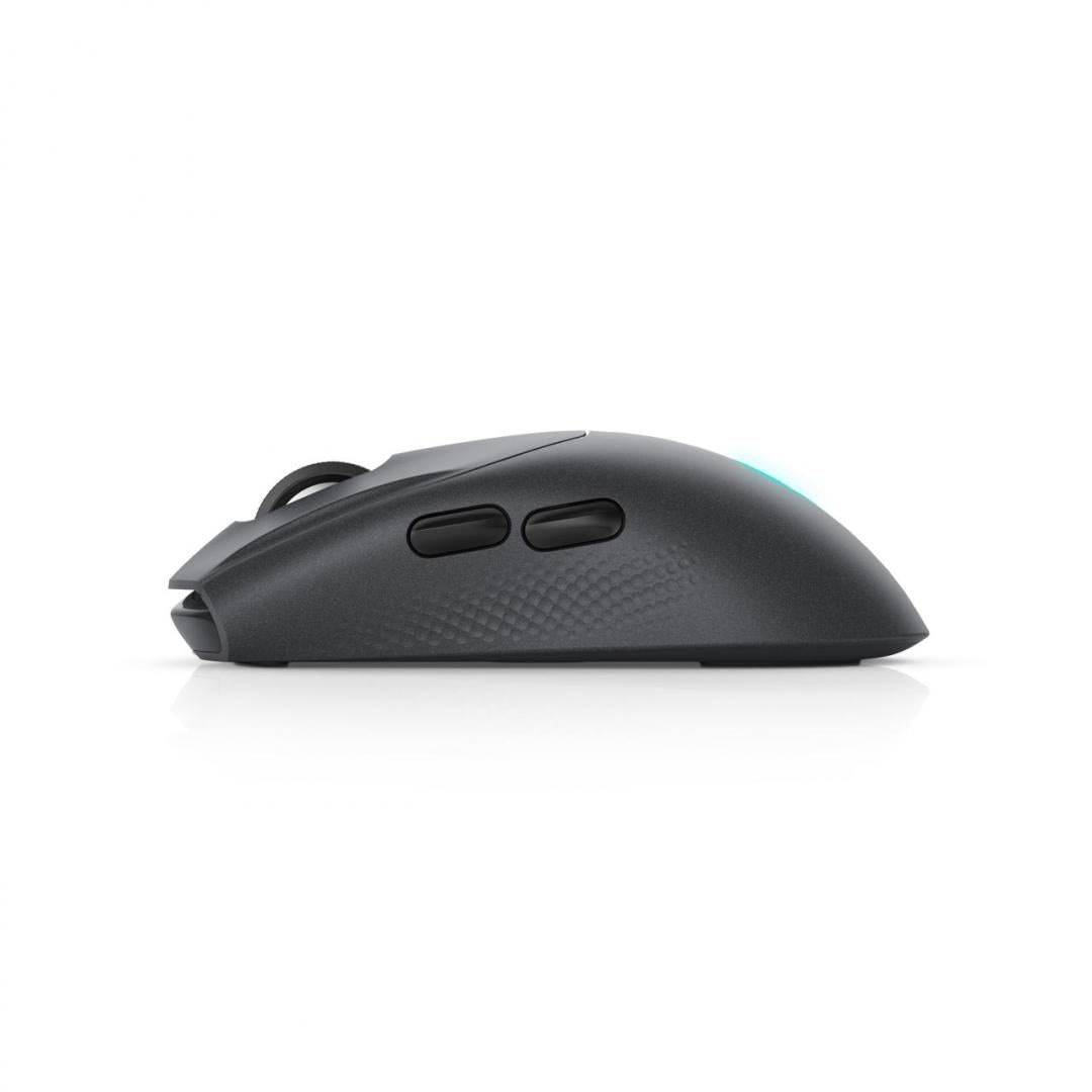Dell Alienware Tri-Mode Wireless Gaming Mouse AW720M, Connection type: Tri-mode Wireless (2.4GHz, Bluetooth 5.1 and wired), Movement Resolution: 26000 dpi, , Magnetic Snap Charging Function, Adjustable Dots Per Inch (DPI), Wireless mode (2.4GHz), Buttons