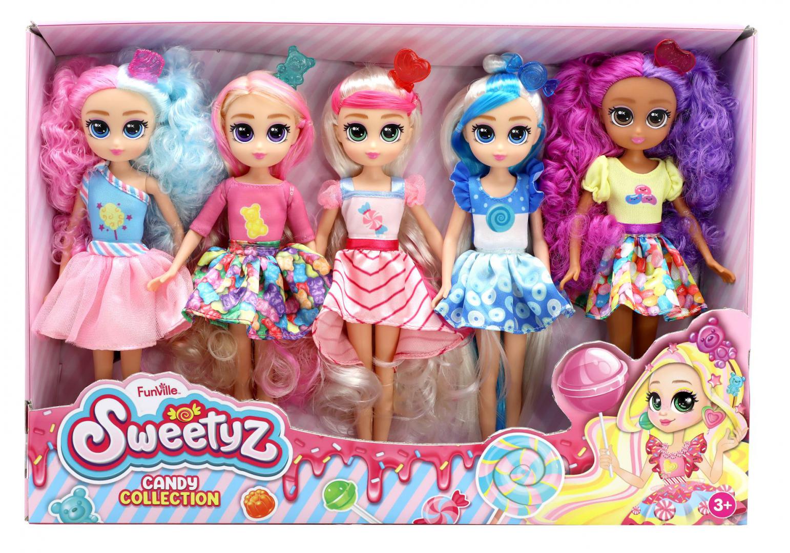 Set 5 Papusi, Sweetyz, 23 CM (set de 5 Papusi)