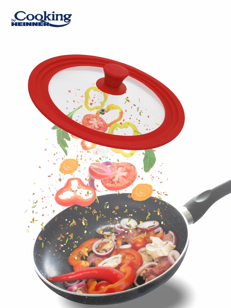 Capac Margine AJUSTA.3 DIM.16/18/20 Cm,r (capac Sticla cu Margine din Silicon Ajustabila pe 3 Dimensiuni 16/18/20 CM)