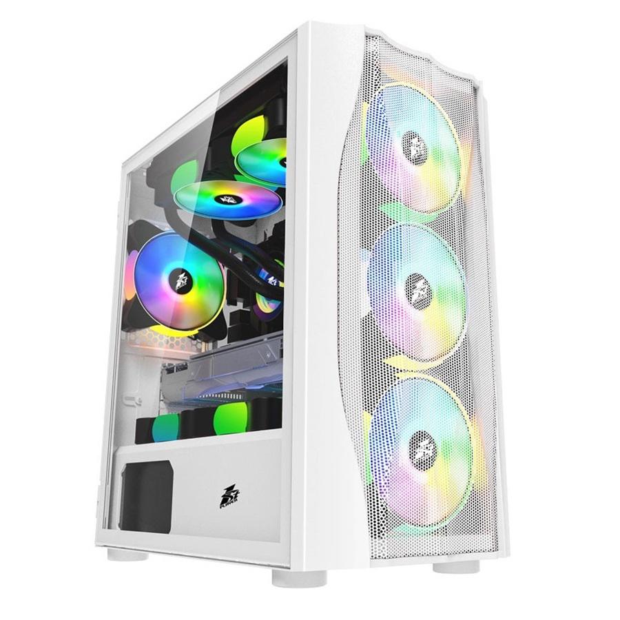 Carcasa 1STPLAYER Gaming X3-M-4F1-W-WH