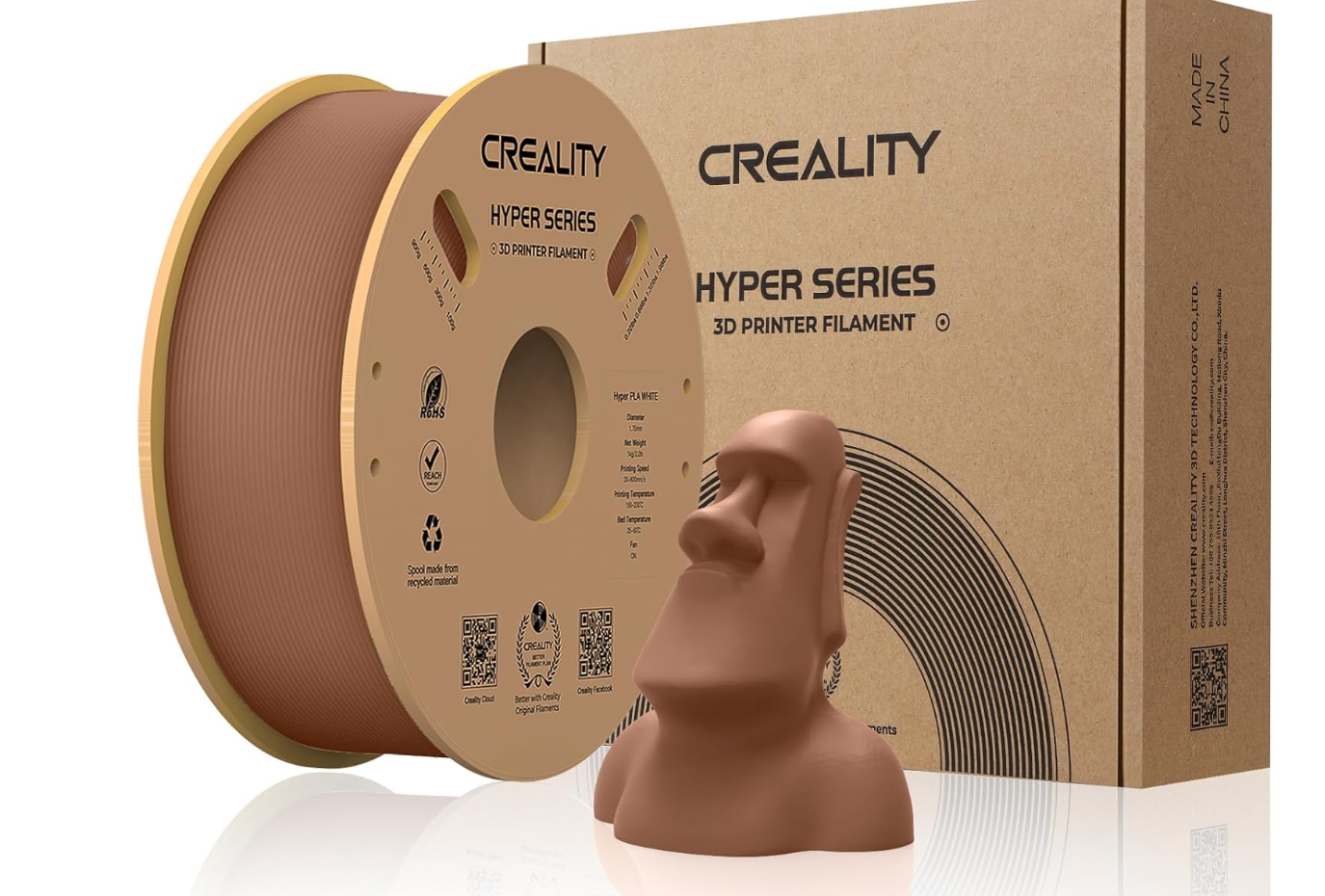 Creality 3D Filament HYPER-PLA Brown (creality Hyper Pla 3D Printer Filament)