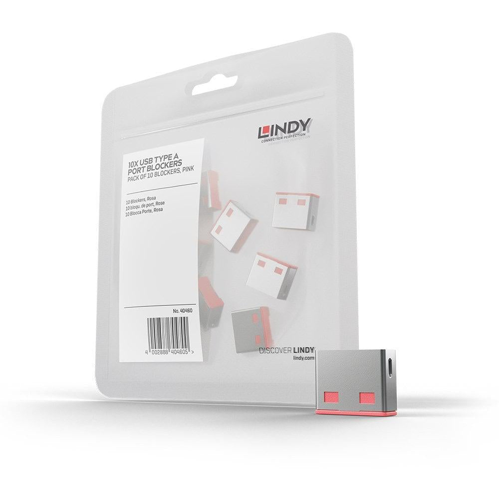 Lindy 10 USB Port Locks BLUE no Key