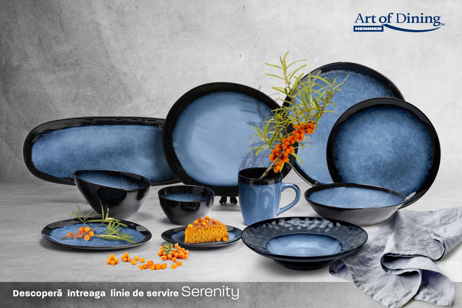 FARFURIE OVALA CERAMICA 21 CM, SERENITY, ART OF DINING BY HEINNER