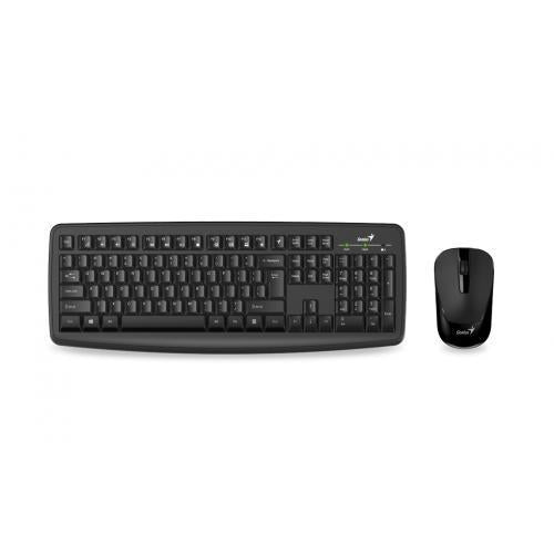 Kit Genius KM-8100 Wireless, negru (Kit wireless tastatura si mouse Genius Smart KM-8100)