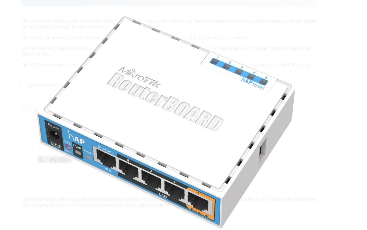 Mikrotik Ap hAP N 5LAN Fe Poe In/out (wireless Access Point Mikrotik RB951UI-2ND)