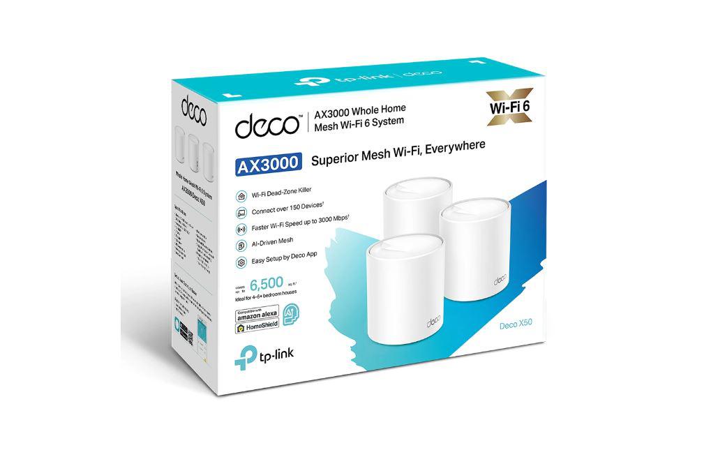 TP-LINK DECO X50 3PK WIFI6 AX3000 MESH